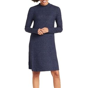 2/$15! Brushed-Knit Mock-Neck Swing Dress